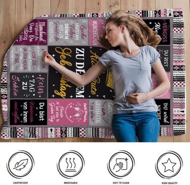 Подарунок на день народження для жінок, подарунок на день народження найкращій подрузі, подарунок на день народження мами, дівчини, дружини, дівчини, сестри, подруги, колеги, подарунки на день народження для жінок 150*200 см