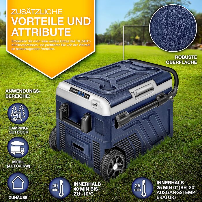 Компресорна холодильна камера електрична 40-60 літрів Морозильна камера електрична WIFI-APP управління 12/24 V 230V Холодильник до