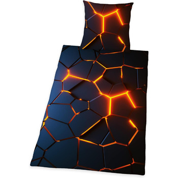 Комплект постільної білизни з ефектом стада 3D, наволочка 80 х 80 см, підодіяльник 135 х 200 см, на блискавці з плавним ходом, 100