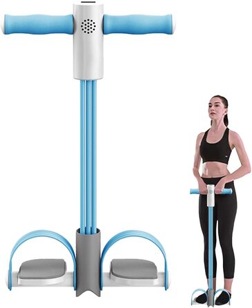 Еспандер для педалей, натяжний трос для педалей розумне обладнання для сидіння з 6 трубками, зручні стрічки для педалей, для тренувальних педалей, еспандер синього кольору