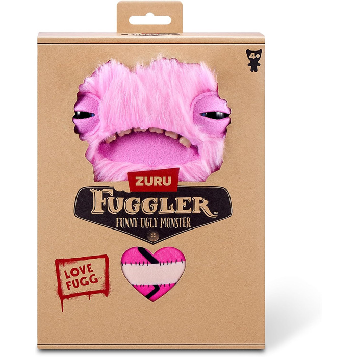Плюшева іграшка FUGGLER Love Fugg, Широкоокий Дивак, рожевий