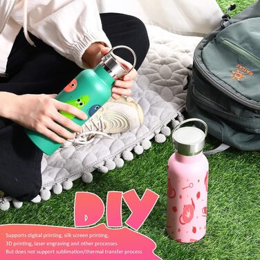 Мл з нержавіючої сталі Спортивна пляшка для води з подвійними стінками з ізоляцією з кришкою з ручкою Металева пляшка для води Баг