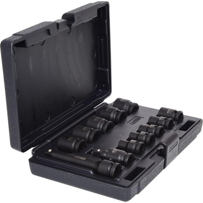 Набір торцевих головок шестигранних ударних, 1/2, короткі, 12 шт. KS Tools 515.0112