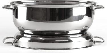 Каструлі Roaster Collection, всі типи варильних поверхонь індукційні, високоякісна нержавіюча сталь 18/10, кришка з терморегулятор