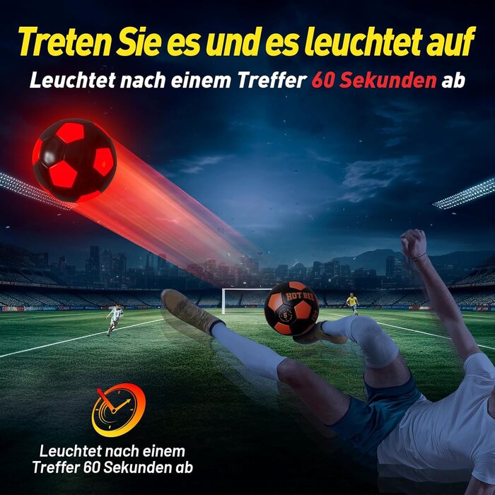 Світиться в темряві тренувальний футбол, розмір 5 світлодіодний світиться в темряві тренувальний футбол для футбольних фанатів молодь діти діти дорослі світиться в темряві тренувальний футбол подарунок шкіра або гумова шкіра - Чорний