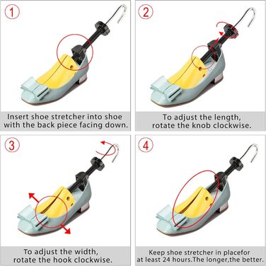 Розширювач для взуття чоловічий та жіночий двосторонній з пластику та металу Розширювач для взуття з пластику та металу Розширювач