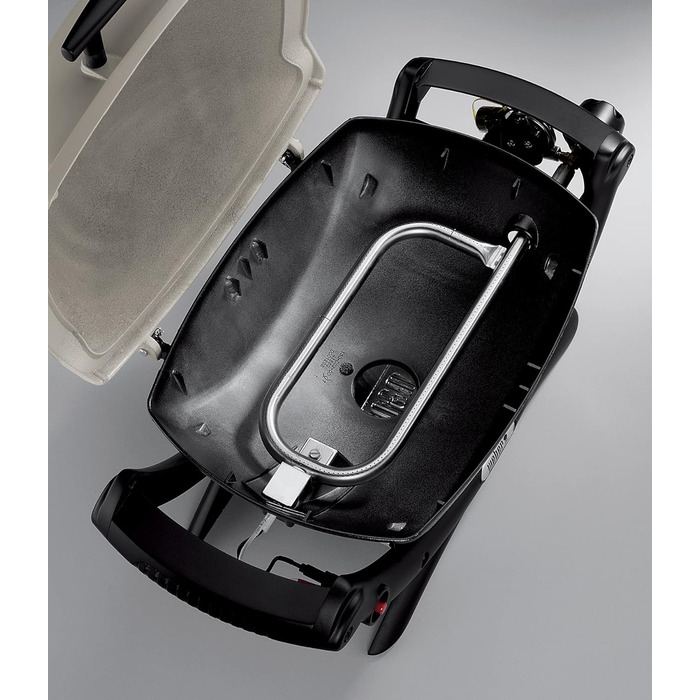 Газове барбекю Weber Q1000, поверхня гриля 43 x 32 см, портативний гриль-барбекю, 1 конфорка, 2-секційна порцелянова емальована ли