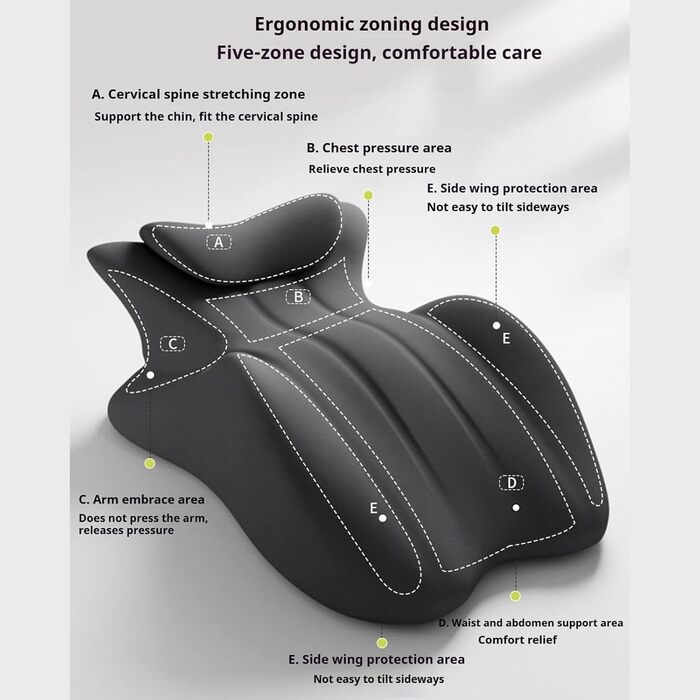 Пара подушок для стегон, пара багатофункціональних подушок для підняття стегон, подушки для сідниць для пар, комфортні клиноподібні подушки з піни з ефектом пам&39яті в кількох положеннях, забезпечують підтримку талії та шиї (темно-сірий)