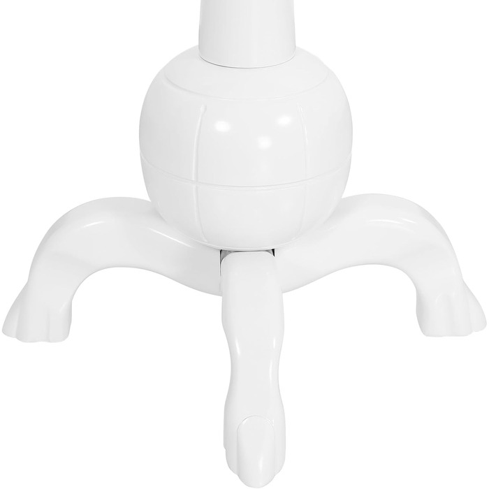 Вішалка для одягу Bekrvio, окремостояча вішалка для одягу з масиву дерева з 8 гачками, деревоподібний дизайн, ялинка зі стійкою кульковою основою, вантажопідйомність до 75 кг, для коридору, вхідної зони, спальня білого кольору 062