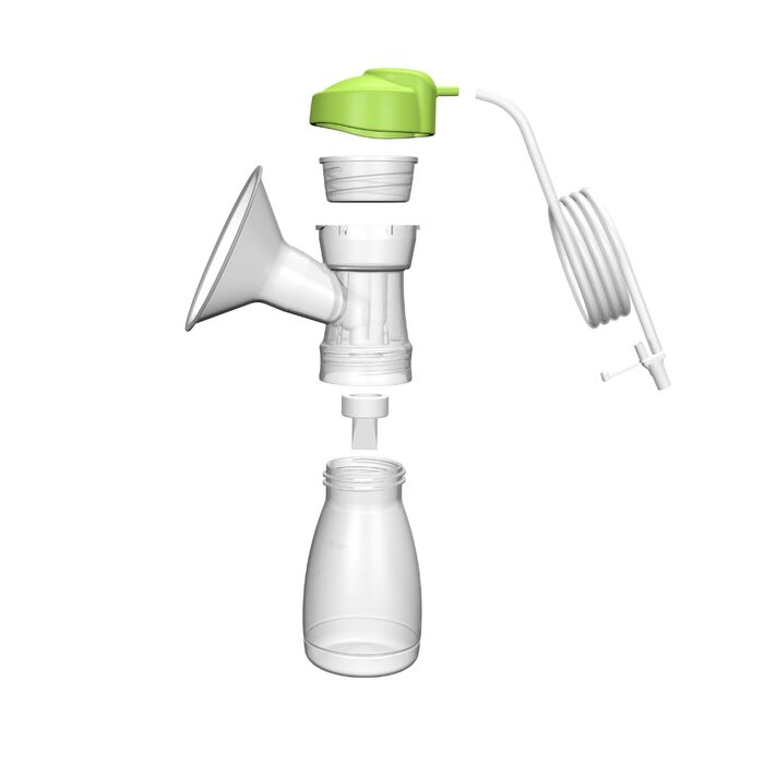 Для електричних молоковідсмоктувачів Calypso та Carum безпечні та гігієнічні аксесуари для швидкого зціджування грудного молока бе