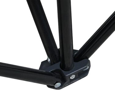 Лавка для кемпінгу Yaheetech, складна лавка, запасна лавка, футбольне сидіння, складна лавка для 4 осіб з сумкою для перенесення, чорна, 184x50x82,5 см