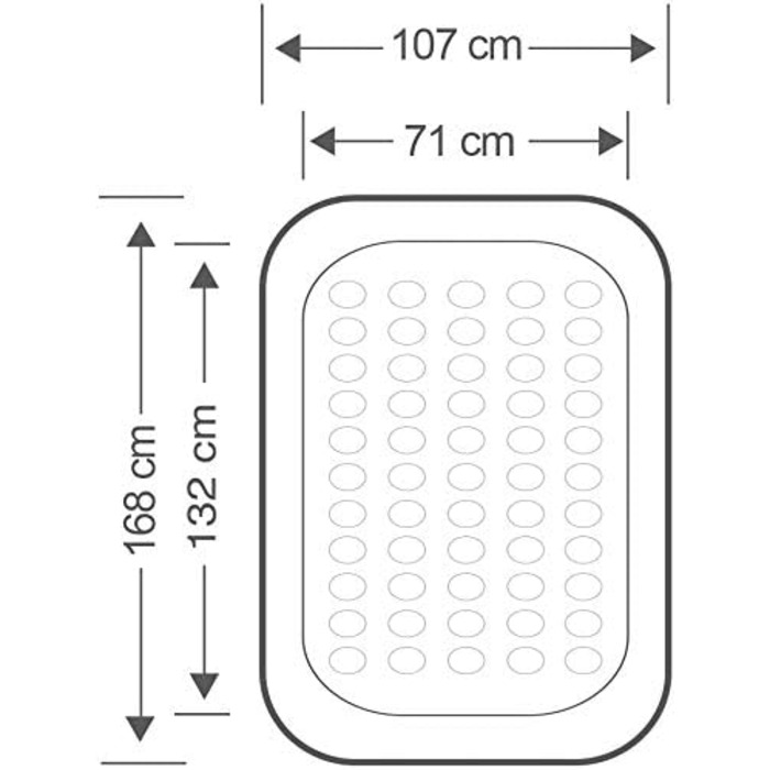 Комплект дитячих дорожніх ліжечок внутрішні розміри надувного ліжка 69x132x10см з ручним насосом