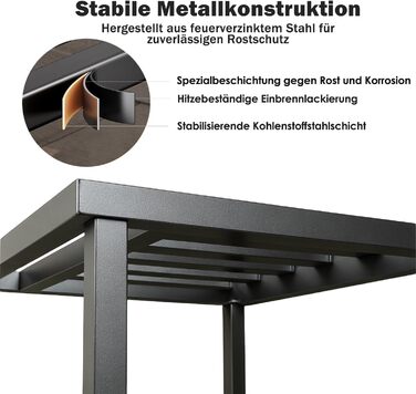 Металева підставка для рослин, 2 шт., 33 см чорного кольору, міцна підставка для квітів, стілець для рослин, нержавіюча підставка для квіткових горщиків, полиця для великих квіткових горщиків, для приміщень, відкритого тер&39єру, саду