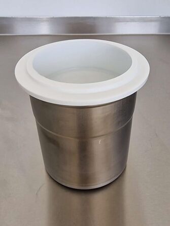 Універсальні склянки для пакотизації Pacojet з кришками, набір з 4 шт. , хромована сталь, нержавіюча сталь