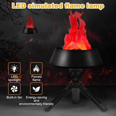 Світлодіодна лампа полум&39я Лампа зі штучним мерехтливим вогнем AC110-240V Декоративний світлодіодний ліхтар з ефектом полум&39я Для використання в приміщенні/на вулиці, на задньому дворі, у внутрішньому дворику, в саду, в будинку з привидами, на кемпінг