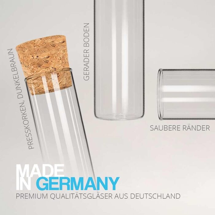 Дерев&39яна полиця для спецій Tuuters з пробірками та корками (2x2 отвори та 10 отворів)