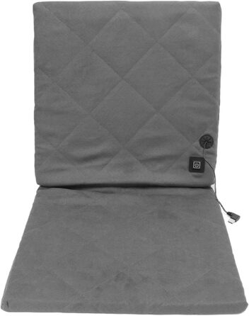 Підігріте кемпінгове крісло зі спинкою, електрично підігрітим сидінням, складними стадіонними сидіннями, підігрівом чохла зі спинкою для кемпінгу, риболовлі, полювання (сіре)