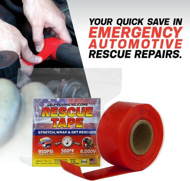 Рятувальна стрічка RP2562 Schwarz 20 Mil 12ft силіконова рятувальна стрічка