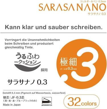Кулькова ручка ZEBRA гелева Sarasa Nano 0,3 мм Vintage 5-Color 2Set (JJH72-5C-A та JJH72-5C-B)Товари паралельного імпорту(імпорт з Японії)