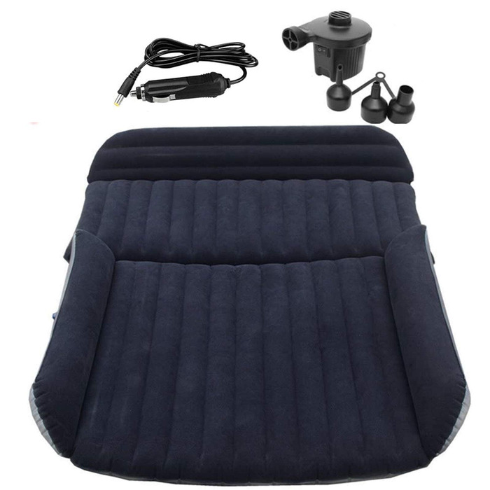 Швидке надування надувного матраца для кемпінгу на відкритому повітрі, повітряний насос для надувних матраців, дитячих басейнів, дому, кемпінгу, надувних човнів, надування та здування, автомобільний електричний насос постійного струму 12 В з 3 насадками