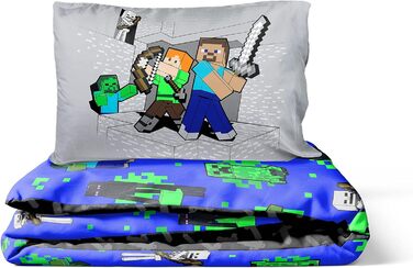 Комплект дитячої постільної білизни з 100 бавовни 135x200 см односпальний розмір - підодіяльник наволочка 50x70 см