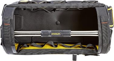 Тримач для інструментів Stanley FatMax (сумка для інструментів 48 см x 25 см x 33 см, нейлон 600 деньє, водонепроникна пластикова основа, ергономічна гумова ручка, рама сталева посилена, регульований плечовий ремінь) 1 Чорний