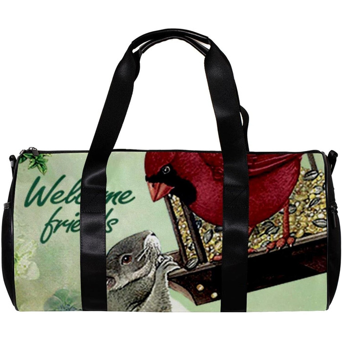 Спортивна сумка, маленька дорожня сумка, сумка для шопінгу та йоги з мотивом лісових птахів, сумка для фітнесу на відкритому повітрі, ручна поклажа