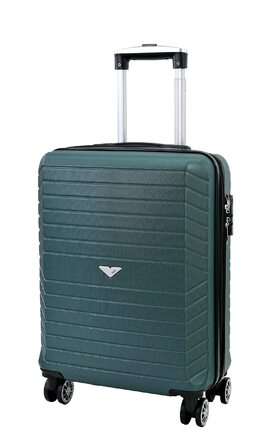 Валіза на 8 колесах VR629, зелений колір, розмір S (34-45л), 55x39x22 см, вага 2,8 кг