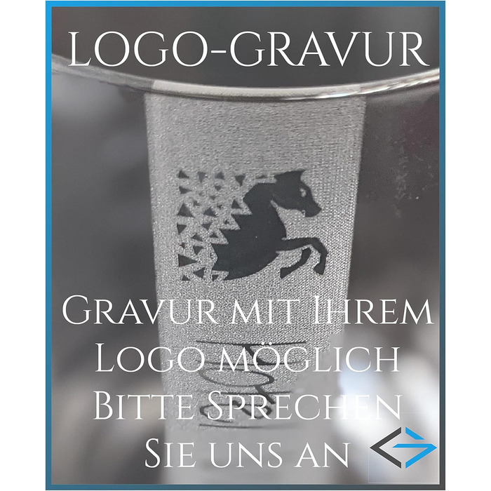 Довгий стакан для напоїв з вашим логотипом у вигляді лазерного гравіювання Скло Schott 0,33 л Миється в посудомийній машині завдяк