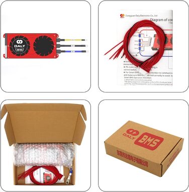 Окрема плата захисту друкованої плати з портом та балансувальний провід для акумуляторного блоку Lifepo4 та системи живлення електроенергії, 4 BMS 8S 24V 30A