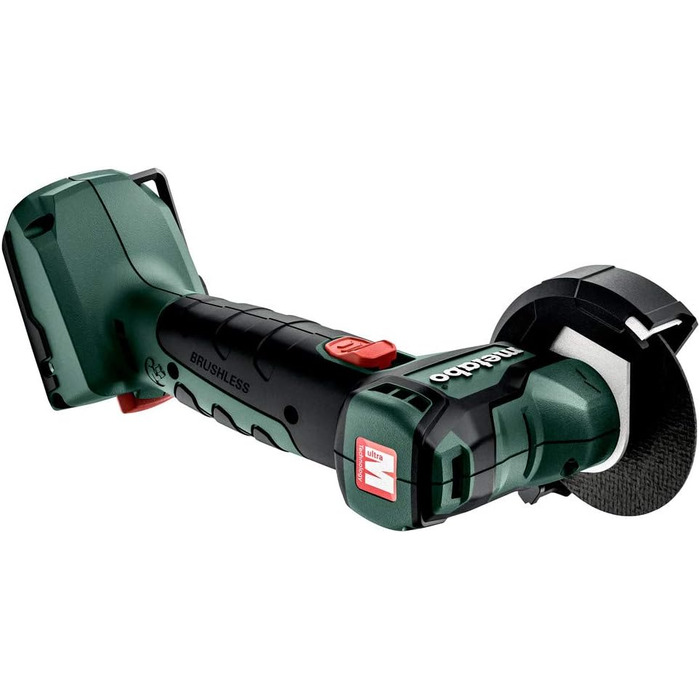 Акумуляторна кутова шліфувальна машина Metabo Powermaxx CC 12 BL (без акумулятора, діаметр зачисного круга 76 мм, з зачисними круг
