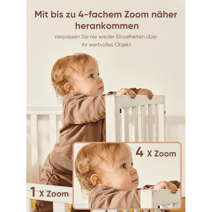 Відеоняня з 2 камерами, відеоняня 4,3 дюйма 720p без Wi-Fi, акумулятор 4000mAh, нічне бачення, функція двостороннього аудіо, режим