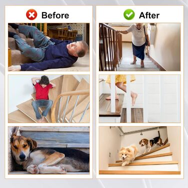 Килимки для сходів Cozary, протиковзкі килимки для сходів, прозорий водонепроникний самоклеючий килимок для сходів, протиковзкі сходинки, для дерев&39яних сходів у приміщенні, протиковзкий килимок, 15 шт. , 15 см x 60 см