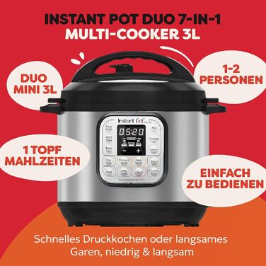 Мультиварка-скороварка Instant Pot Duo 30, 3 л електрична каструля та рисоварка