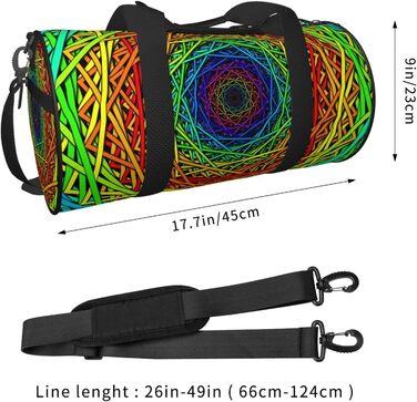 Яскрава дорожня сумка-мішок Dream Rainbow, спортивна сумка для фітнесу, велика сумка для подорожей та покупок, сумка на нічліг та на вихідні для чоловіків та жінок