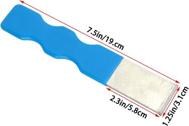 Автомобільний карбід, скребок 1-1/4 дюйма, синій, ергономічна ручка, наконечник з карбіду вольфраму, портативний, універсальний, для видалення іржі з ущільнювачів