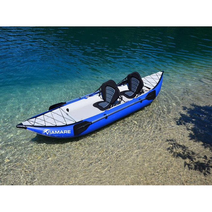 Туристичний каяк Sit-on-Top для 2 осіб, каное 400 см з пневматичним дном високого тиску