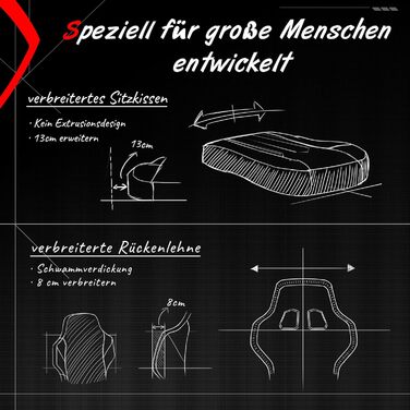 Гоночне геймерське крісло Dowinx Gaming Chair з пружинною подушкою, ергономічне ігрове крісло з поперековою підтримкою, офісне крі