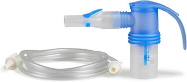 Небулайзер PARI LC Sprint для інгаляційної терапії нижніх дихальних шляхів - синя насадка з системою клапанів, управління PIF, універсальний мундштук, з'єднувальна трубка - аксесуари PARI BOY