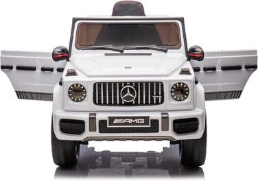 Дитячий електромобіль FINOOS Mercedes G63 AMG XL, 24V, 4х4 електричний дитячий автомобіль з пультом дистанційного керування, шкіря