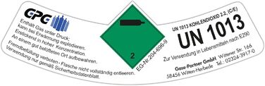 Балон з вуглекислим газом Gases Partners 2 кг/газовий балон, наповнений 2 кг вуглекислого газу (CO2) / харчова якість відповідно до E290 / НОВА пляшка / 10 років TV