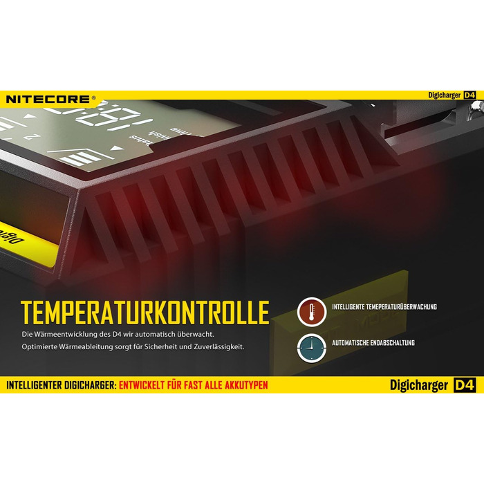 Зарядний пристрій NITECORE Sysmax D4 для літій-іонних акумуляторів NC-D4