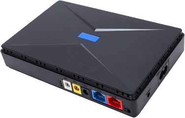 Міні-UPS для роутера/модему, 10400 мАг, резервне живлення з кабелем DC 5.5 x 2.1 мм, інтелектуальний індикатор, захист від короткого замикання для камер відеоспостереження та на випадок відключення електроенергії (Євроштекер)
