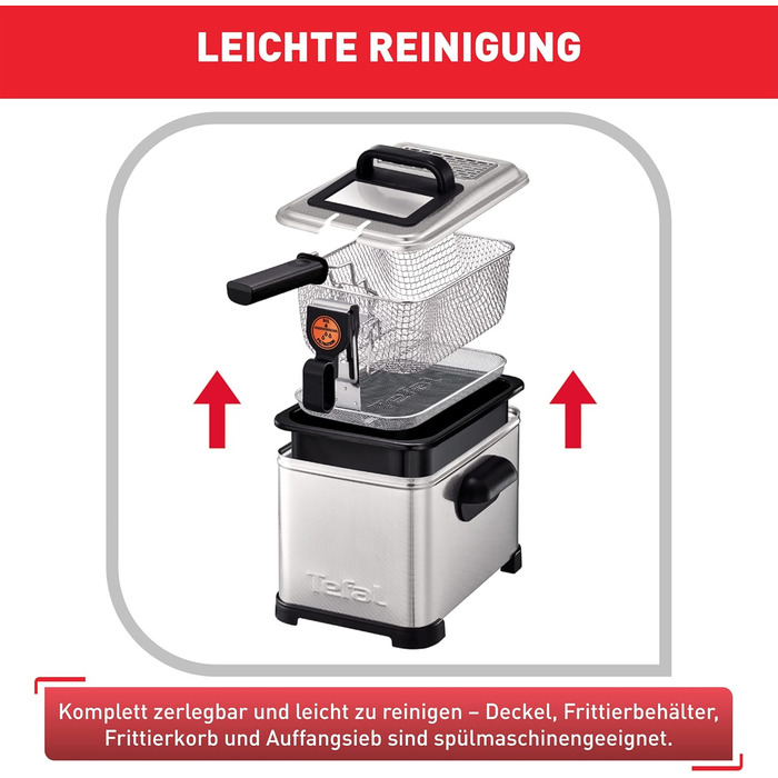 Л Преміум фритюрниця 2300 Вт Напівпрофесійна фритюрниця з олією Система Clean-Oil-System теплоізольована термостат таймер нержавію