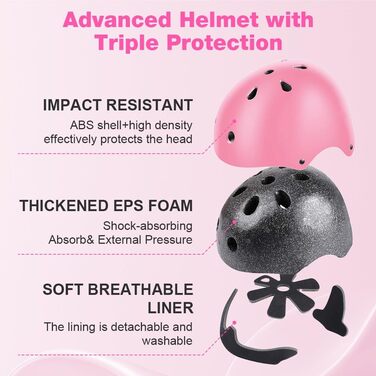 Дитячий велосипедний шолом Flintronic, дитячий шолом велосипедний шолом для дітей, регульований шолом для скейтборду для велосипед