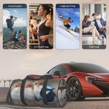 Велика дорожня сумка Квітка Мигдалю Легка та міцна Ідеальний подарунок для походів, відпусток, ділових поїздок та іншого, Vier Vgel, Універсальний розмір