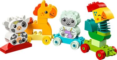 Конструктор LEGO DUPLO Потяг із тваринами, 19 деталей
