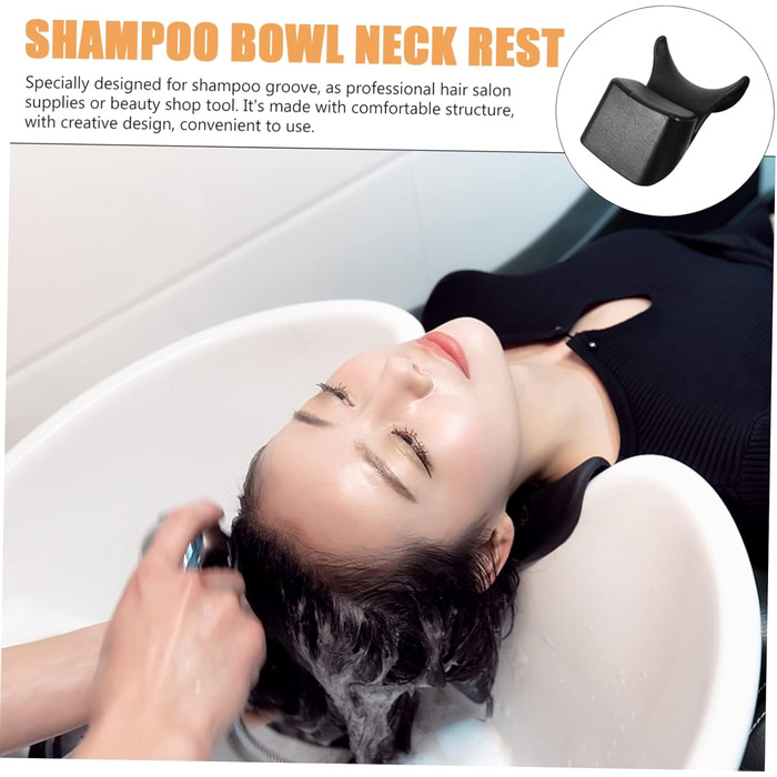 Подушка для миття голови Angoyily, салонна подушка для шиї, подушка для шиї, шампунь, спа-підтримка шиї, підтримка шампуню, підтримка шиї, миття волосся, подушка для шиї, практична PU-ванна для умивальника 23x15 см
