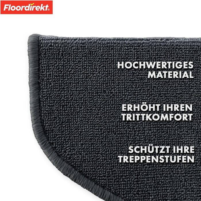 Килимки для сходів 15 шт 65 х 24,5 см Floordirekt
