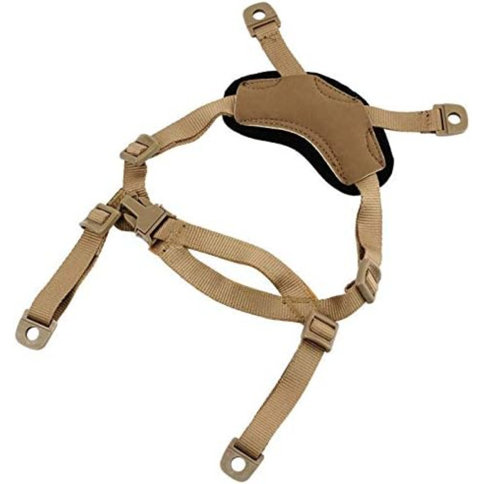 Шолом DONGKER AILOVA General Suspension X-Nape Adjustable Strap Helmet Accessories for ACH/MICH/Fast Helmet